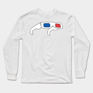 3D Glasses Long Sleeve T-Shirt